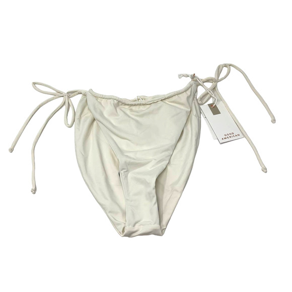 Good American Tiny Ties Swim Bottom Ivory Size 3 - Picture 1 of 8